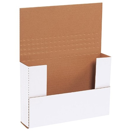 Bsc Preferred 9-1/2 x 6-1/2 x 2'' White Easy-Fold Mailers, 50PK BUY00028897